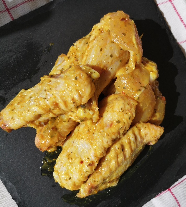 Ailerons de poulet fermier marinés