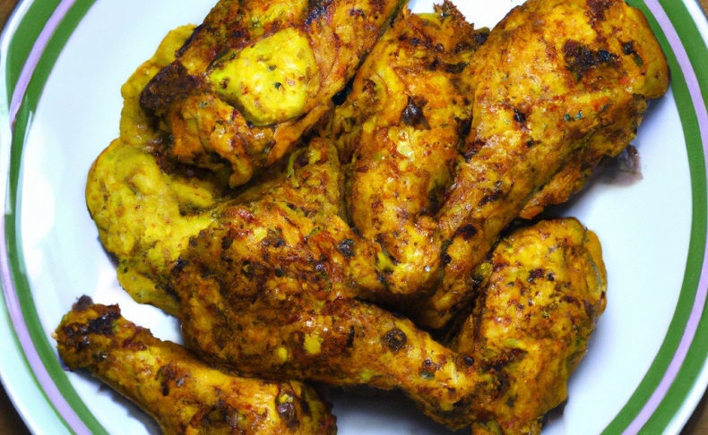 Cuisses de poulet fermier marinées